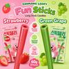 YEM ZANMANG LOOPY Caramelo de Tira Larga snacks de frutas masticables 60g, 2 sabores | Sabor Dulce Rico, Textura Masticable, Snack Conveniente