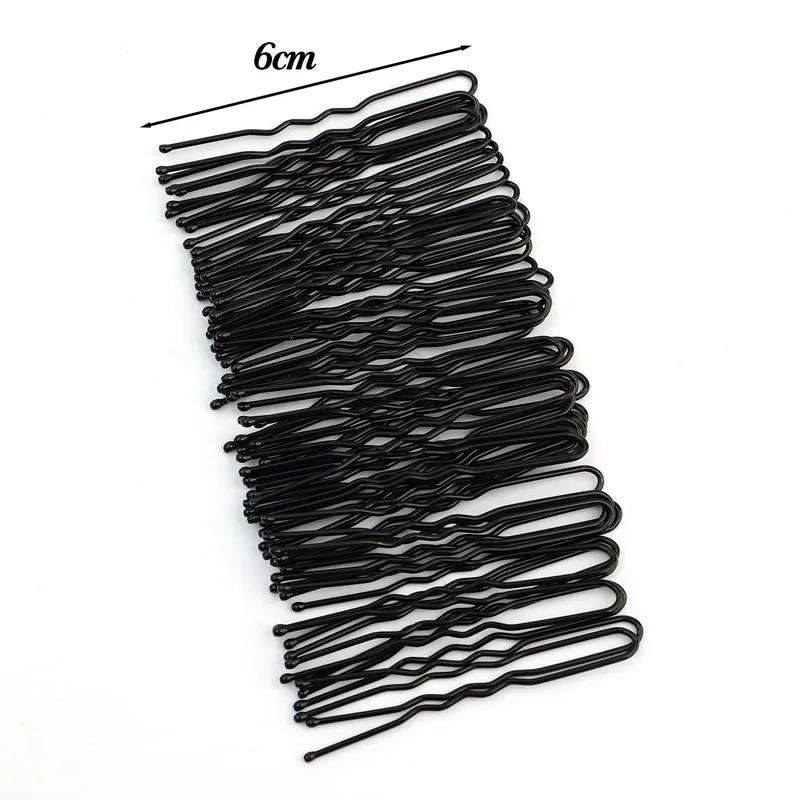 

50-500Pcs Invisible U Shape Hair Clips Black Straight Design Bobby Pins for Updo Bun Women 50pcs