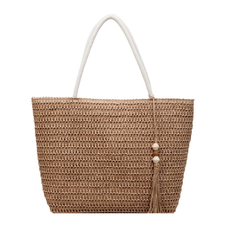 Large-capacity Portable Tote Bag for Casual Commuting, Woven with A Retro and Stylish Design, Single-shoulder Bag Casually