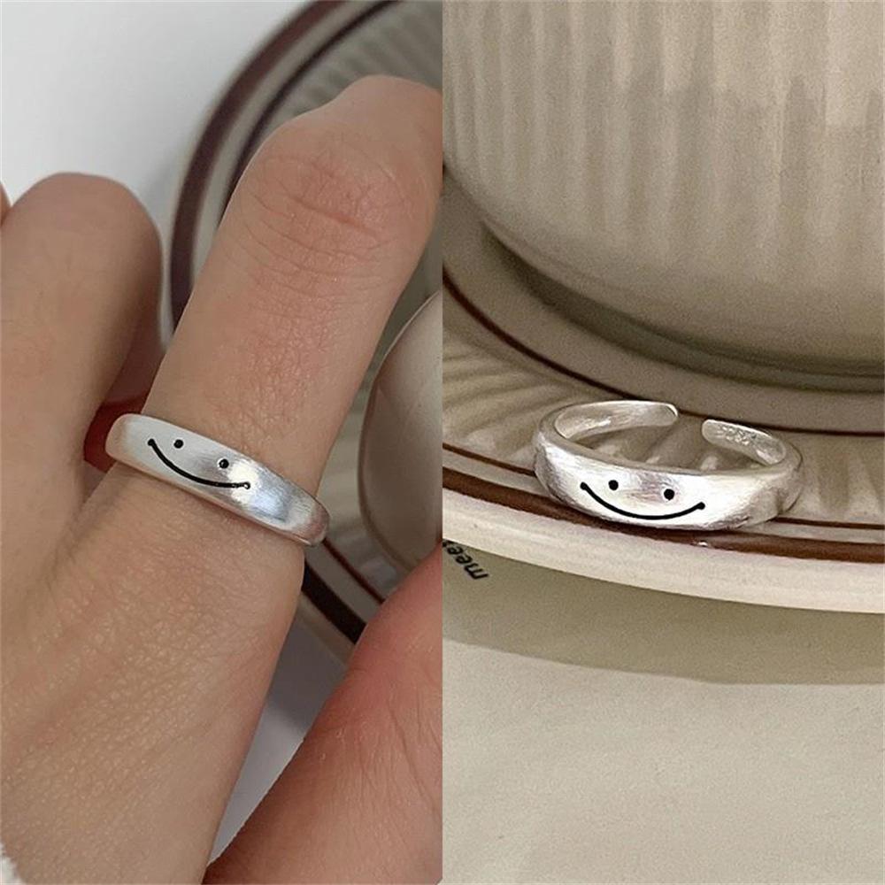 Schlichter Ring unregelmäßig 925er Sterlingsilberring Ins-Wind-Nischen-Design offener schlichter Silberring Großhandel