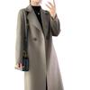 Wool Double-sided Woolen Middle-aged Mother Coat Women's Autumn and Winter Long Over-knee Slim-fitting and Thin Autumn and Winter Coat