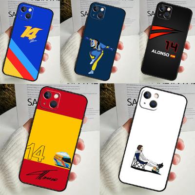F1 Racing Fernando Alonso 14 Telefon Kılıfı iPhone 16 15 14 13 12 11 Pro Max Mini X XR XS Max 7 8 Plus Arka Kapak