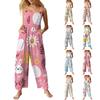 Dam Casual Ärmlös Påskprint Jumpsuit