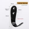 Jinrui Stainless Steel Black Bathroom Hook for Coats and Hats