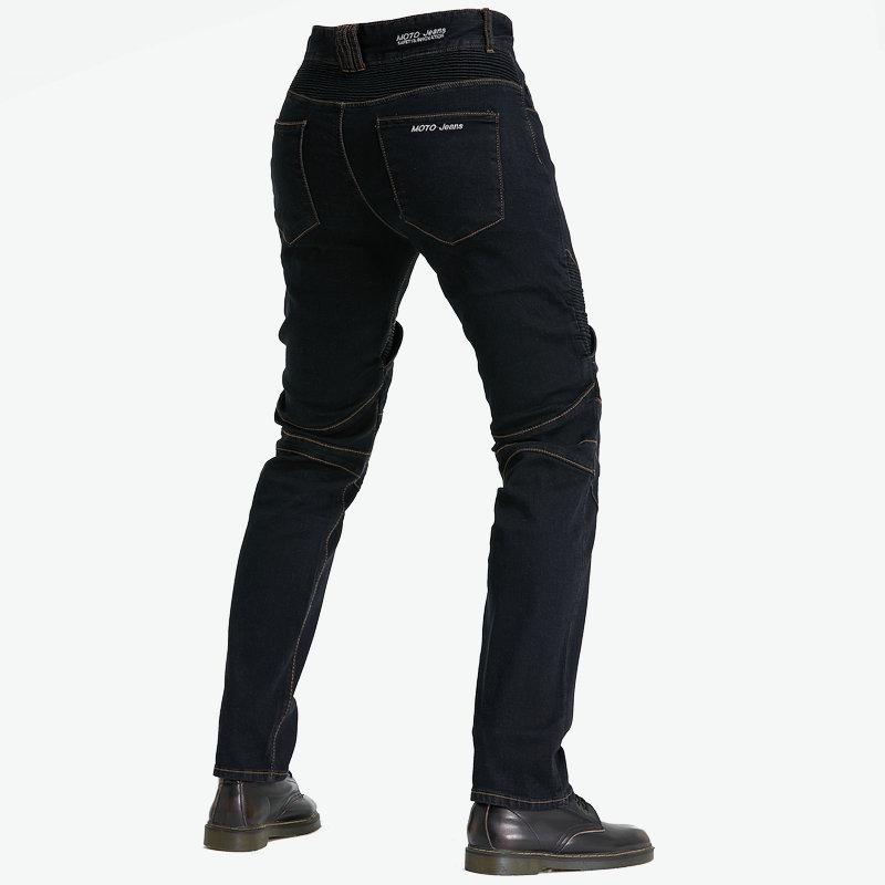 Men's Retro Stretch Motorcycle Jeans – Fall-Proof, Straight-Leg Riding Pants