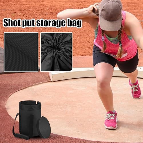 Shot Put Carrying Bag Portable Waterproof Shot Put Organizer with Handle Durable Transport Bag for Athletes Training Competition School Team
