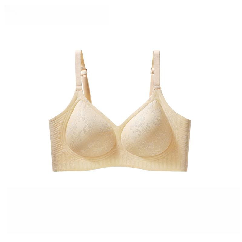

Women s Soft-supported Top Support Seamless Underwear Women s Anti-sagging Underbra Without Underwire Push Up Bra M бежевий