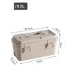 Tool Storage Box, Gardening Tool Box,, Hardware Storage Set, Plastic Storage Box Waterproof Cargo Box Khaki