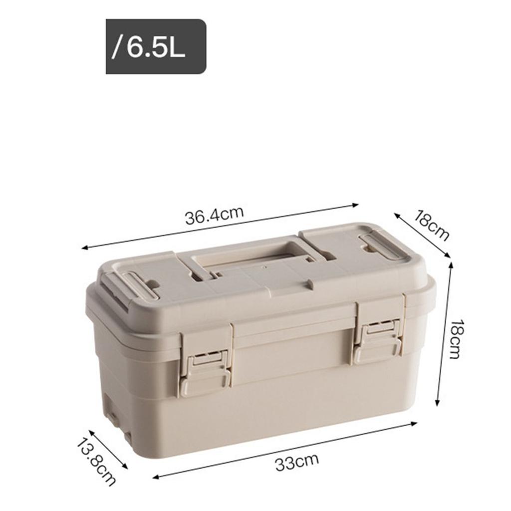 Tool Storage Box, Gardening Tool Box,, Hardware Storage Set, Plastic Storage Box Waterproof Cargo Box Khaki