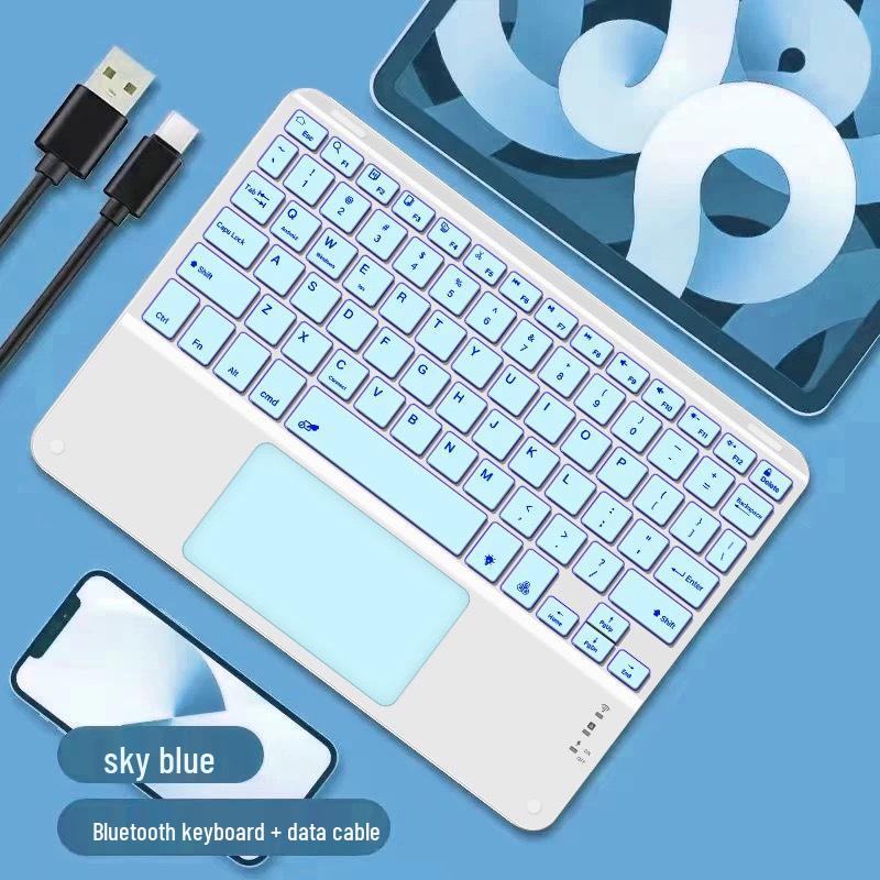 iPad Touch Bluetooth Rechargeable Magnetic Keyboard for Huawei Xiaomi Tablets and Phones