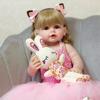 55cm panenka Reborn Baby celosilikonová vinylová novorozenecká hračka pro dívku Doprovodná hračka princezna Bebe