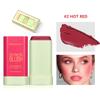 Stereo Cheek Is Red Paste Red Natural Silky Daub Pink Cheek Rouge Eye Shadow Base Cream Mottling Bottom Makeup Facial Makeup