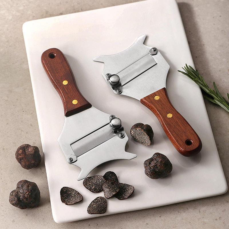 

Truffle Slicer Stainless Steel Multi-purpose Cheese Chocolate Truffle Shaver Cutter Grater With Wood Handle Kitchen Accessories China Mainland