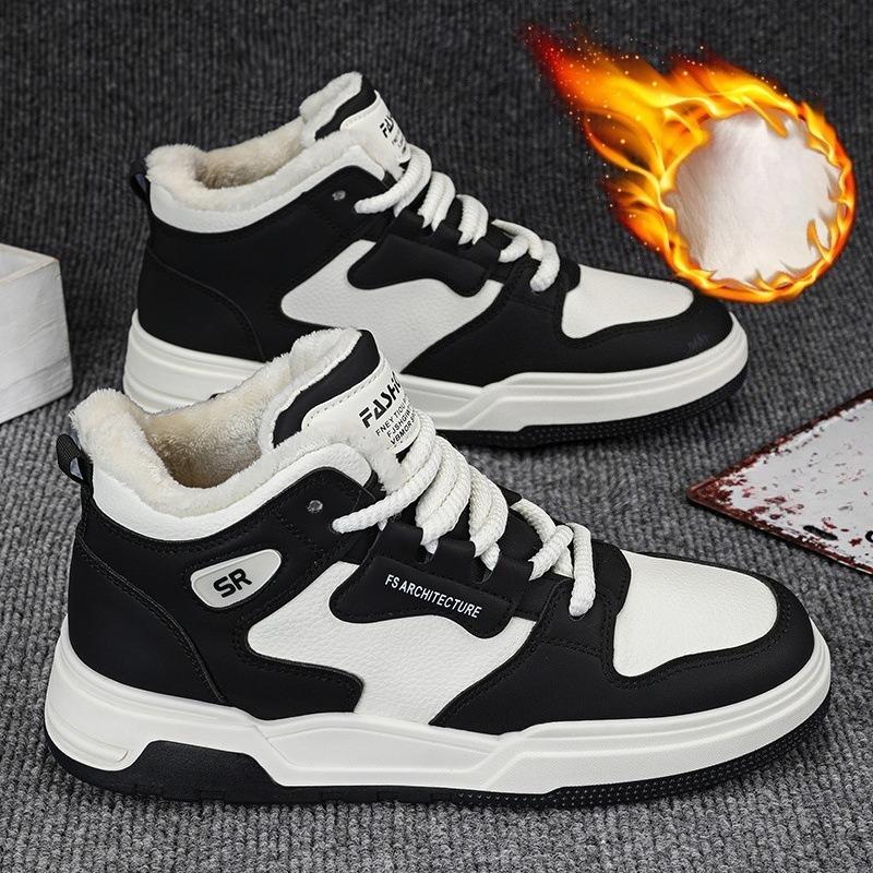 New Men's Shoes - Thickly Padded and Thickly Lined Cotton Shoes for Sports and Casual Wear