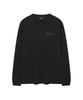 Syupeodeulai Waffle Long Sleeve T-Shirt Black Sduilaq04Blk