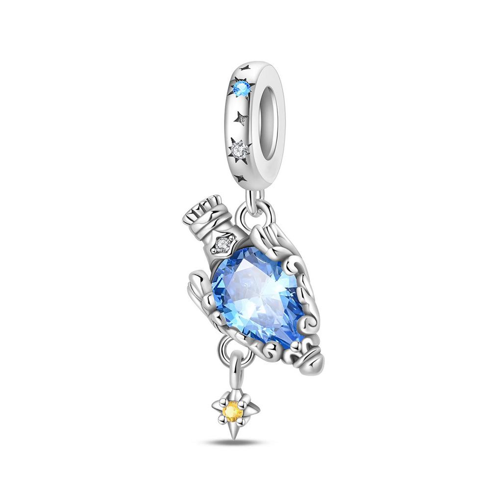Family Charm Love Lucky Hourglass Charm Beads Diy Jewelry Necklace Bracelet Accessories