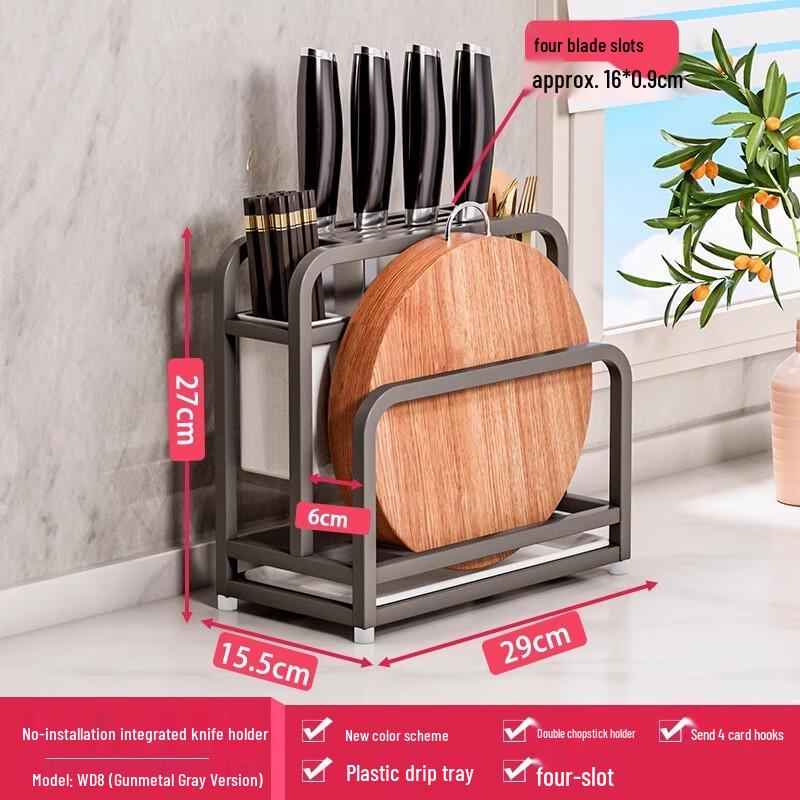 Kitchen Knife & Utensil Organizer Rack