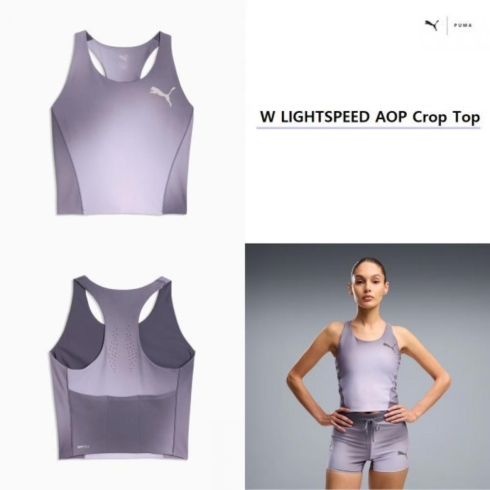 Женский кроп-топ Puma Lightspeed Aop 528990 35 ink depth/M