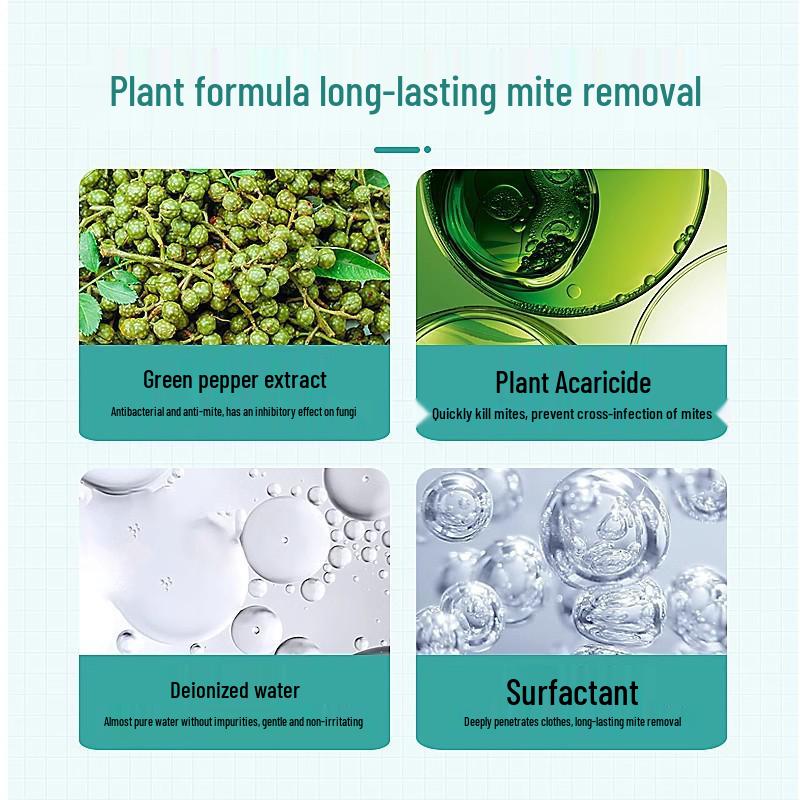 Zhebao Eco-Friendly Anti-Mite Herbal Spray with Green Sichuan Pepper for Bedding
