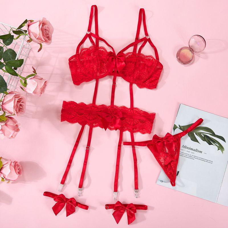 

Европейский и американский ретро прозрачный кружевной жилет на День святого Валентина Red S