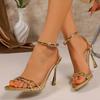 2026 Summer Fashion New Stiletto Super High Heel Sandals
