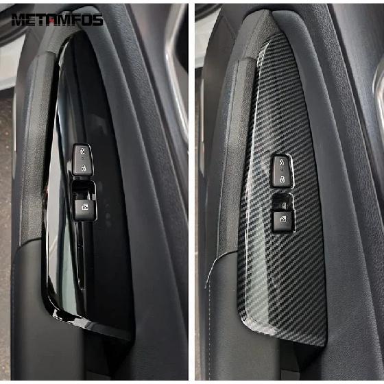 Window Lift Switch Cover Trim For Kia Sportage NQ5 -2024 2025 Carbon Fiber ide Door Armrest Frame Interior Accessories