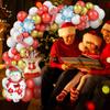 Weihnachtsballons Schneemann Elch Schlitten Hirsch Folienballons Frohes Neues Jahr Weihnachtsfeier Dekorationen