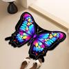 Butterfly Non-slip Floor Mat Bathroom Special-shaped Door Absorbent Foot Mat Quick-drying Toilet Bathroom Entrance Mat Carpet