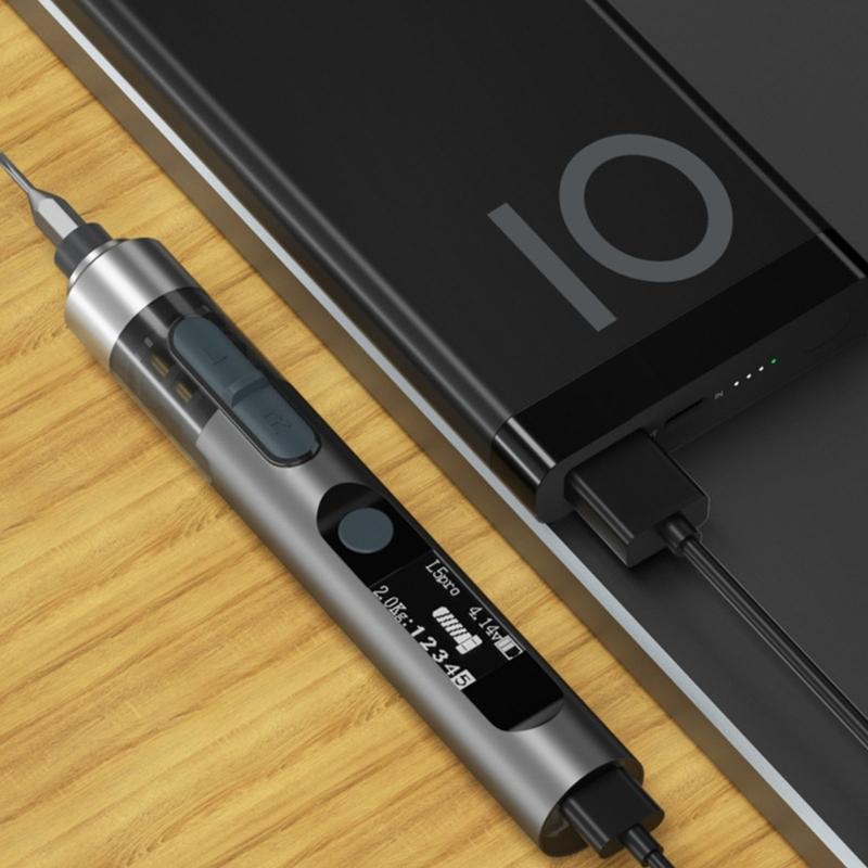 Long Lasting Rechargeable Electric Screwdriver Kit Cordless Power Tool Supporting 1000 Plus Operations with 280mAh Battery