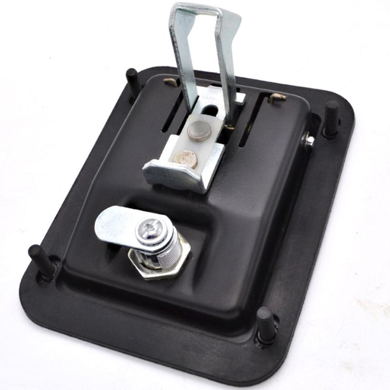 Heavy Duty Carbon Steel Vehicle Toolbox Paddle Lock with Key High Safety Van Truck Security System