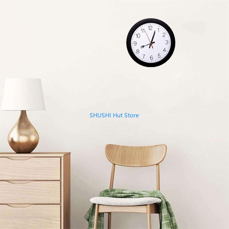 Customizable Wall Clock Movement Kits 8Pcs Quiet Quartzs Clock Motor with 12 Different Hands Set 13/18/24mm Shaft Length D57B