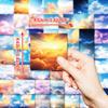 50 Stickers for Fantasy Sky Colorful Cloud Landscape Pictures Daily Decoration Stickers Guka Waterproof Stickers
