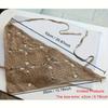 1PC Retro Hollow Crochet Flower Triangle Scarf Knitted Hairband Lace Flower Headband Hair Accessories For Women