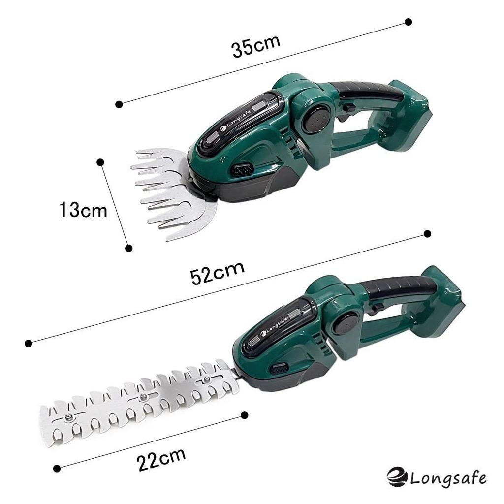 Makita Compatible Rechargeable Lawn 130mm Mowing 220mm Pruning Compatible with DIY Longsafe Trimmer, 18V/14.4V, 2-Way, Cordless, Ultra-Lightweight,