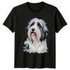 Cute Bearded Collie Dog Portrait TShirt Dog Breed Tee Unisex T-Shirt