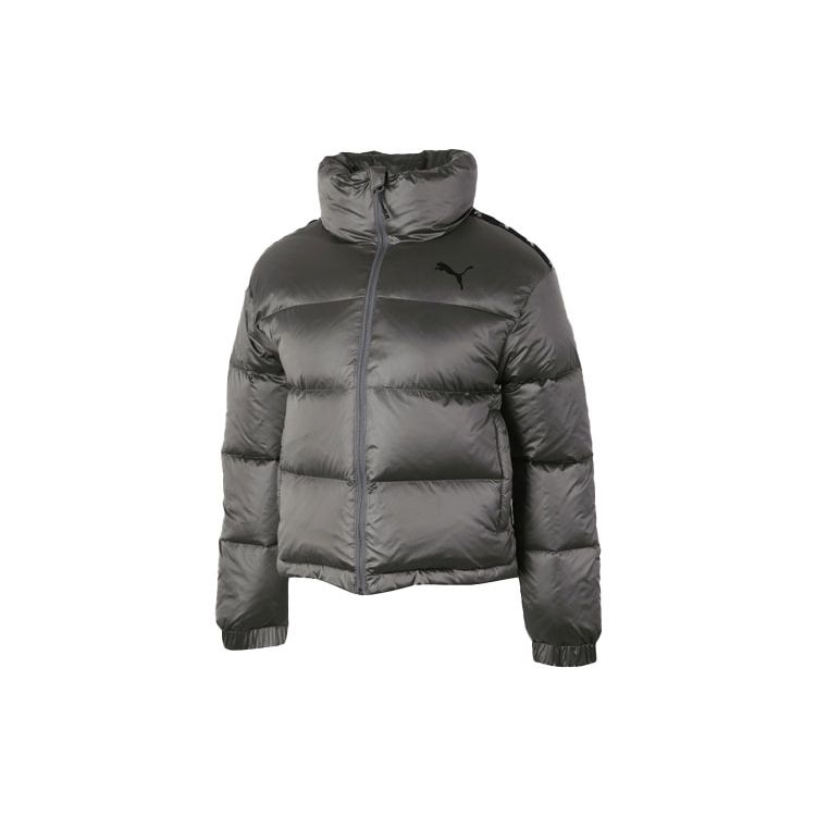 

Puma Повседневная спортивная ветрозащитная теплая куртка-пуховик с воротником-стойкой для женщин, серая 585112-42 XXL
