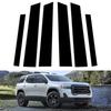6Pcs Car Window Door Column B C Pillar Post Trim Cover Glossy Black PC Stickers Accessories Fit For GMC Acadia 2017-2023