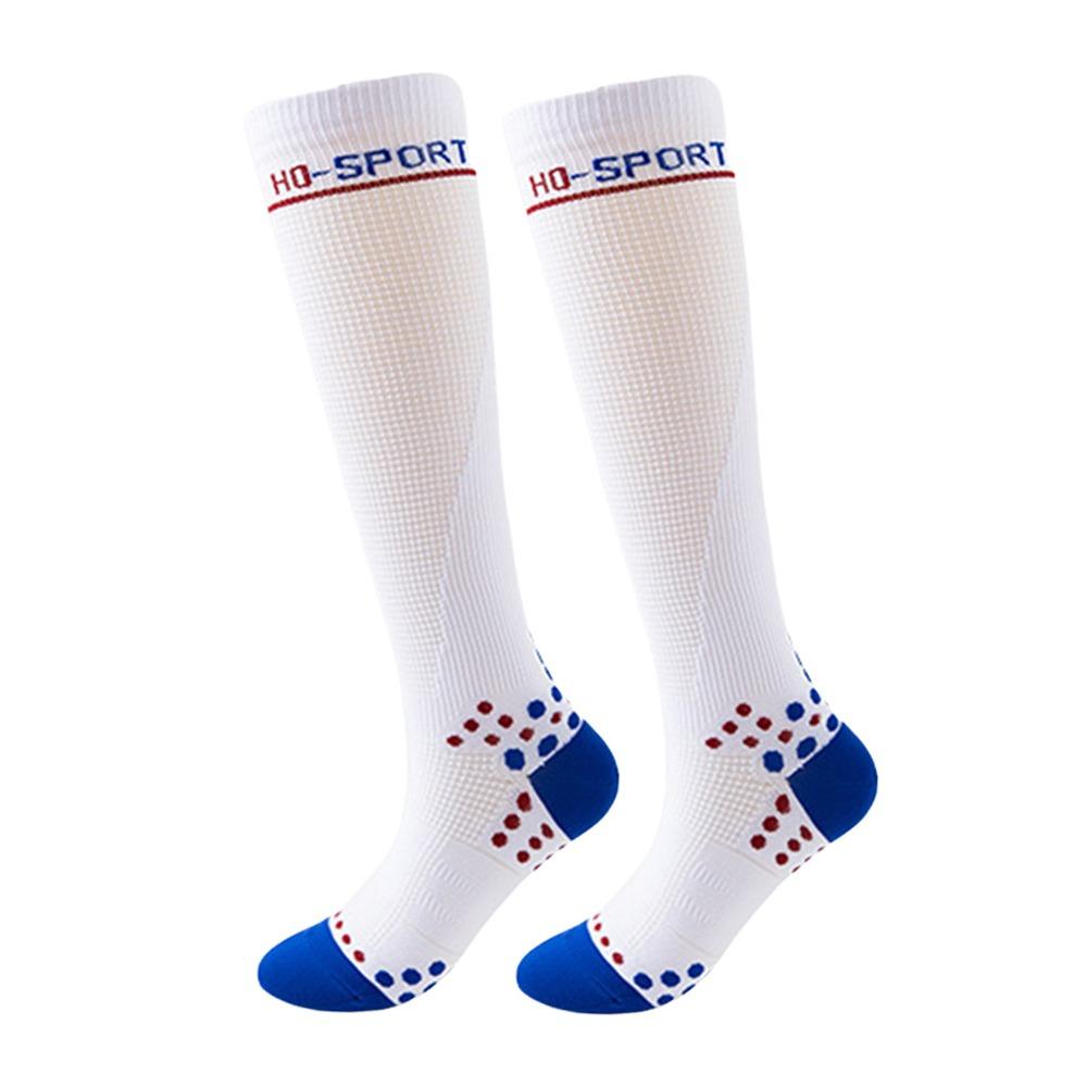 

Mesh Cycling Socks Breathable Muscle Compression Socks Professional Sports Leg Socks Women белый