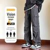 Wassup Sohot Men's Retro Ice Silk Cargo Pants