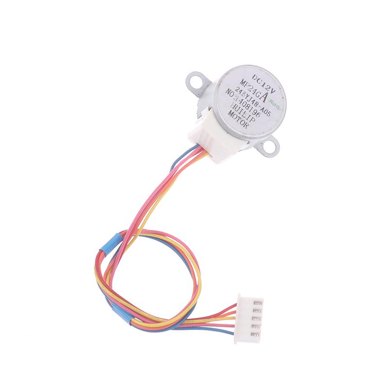 Ratio 64:1 For Single Chip Microcomputer/Camera Monitoring 4-Phase 5-Wire Dc Gear Stepper Motor 12V 24Byj48 Reduction Motor
