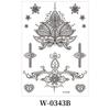 Legs Arm Temporary Tattoo Lace Fake Tattoo Black Henna Tattoo Decals  Women/Lady