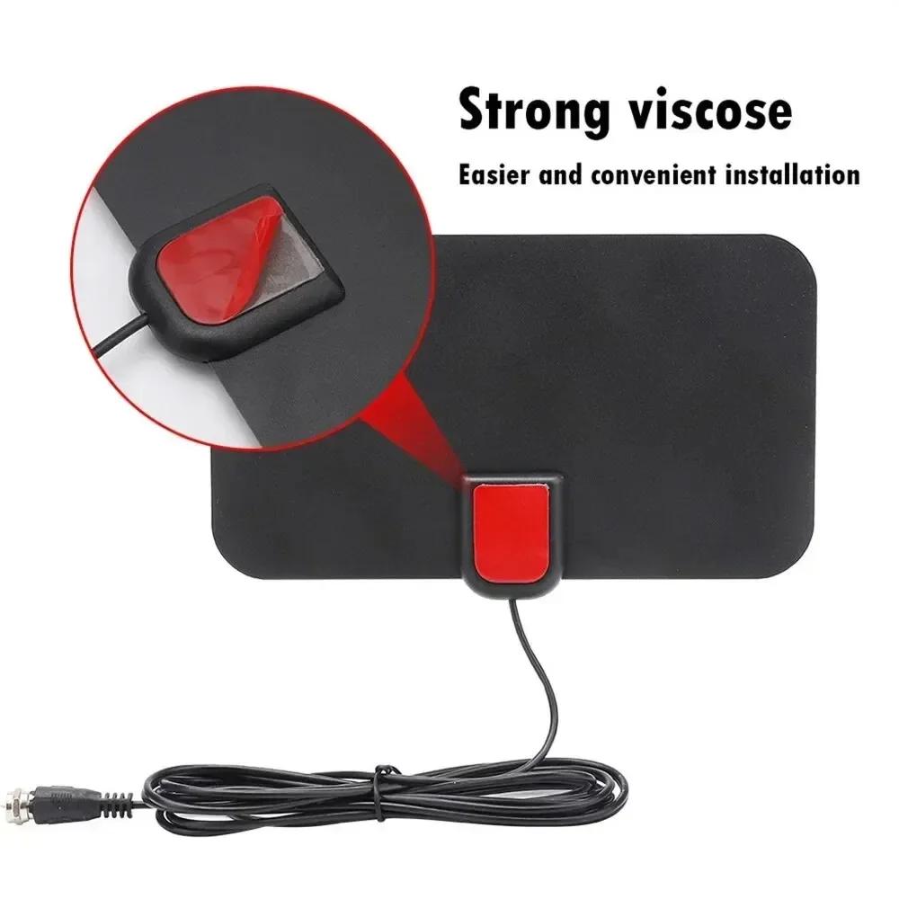 5000 Miles HD 8K/4K Digital TV Antenna - 25DB UHF/VHF DVB-T/T2 Indoor Aerial for Cable & DTV Reception