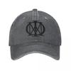Berretti da Baseball Logo Nero Dream Theater Vintage Usurati Lavati Cappellino da Sole Uomo Donna Attività all'Aperto Cappelli Regolabili Cappellino