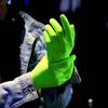 1 Pair Anti-Slip Green Gloves Durable Neon Glove Work Gloves Fluorescent Gloves  Party Supplies