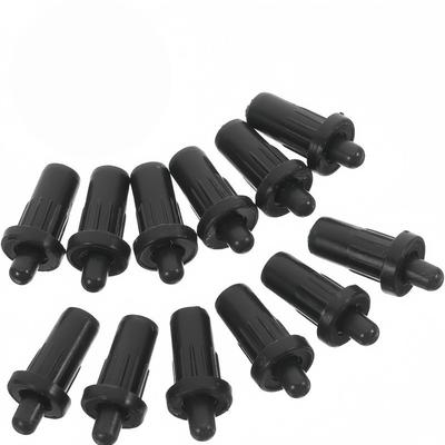 8Pcs Black Cabinet Door Buffer Pins Plastic Spring Mute Shock Absorbent for Blinds Racks Extend Furniture Life
