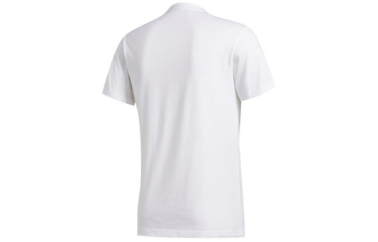 Adidas T Shirts Men's White Crew Neck Moderate Straight Fit FT2823