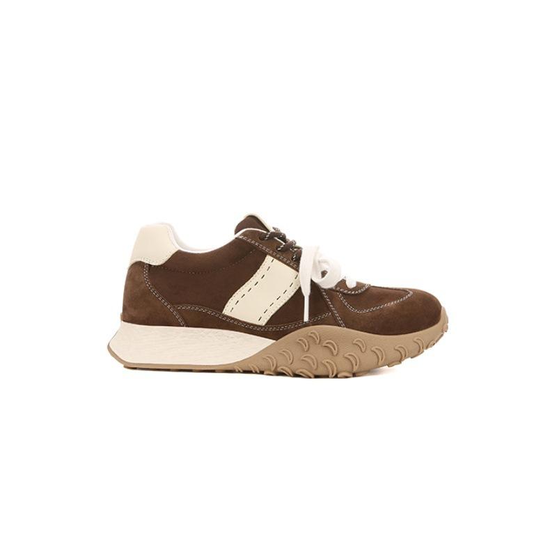 Leather Version 7cm Arch Support~ Inner Height Increase Popcorn Thick Bottom Leisure Sports Women