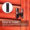 2 in 1 Barn Door Lock, 90/180 Degree Flip Sliding Latches, Gate Latch for Doo
