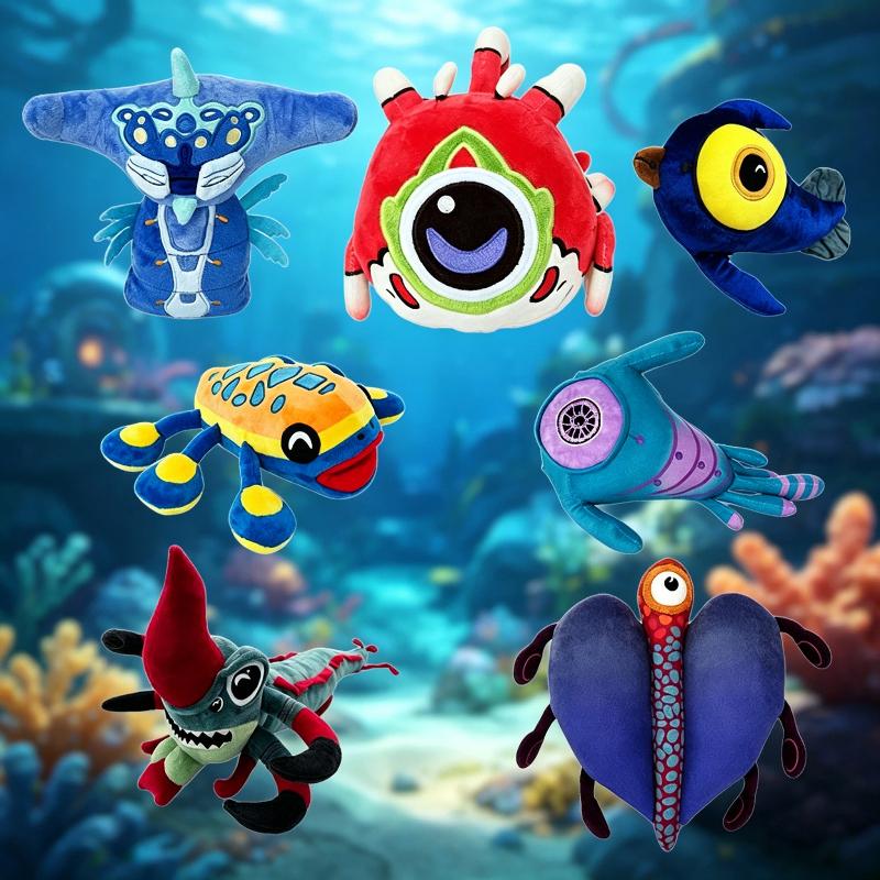 7 Stile Subnautica Alle Meereskreaturen Plüschtier Weich Gestopft Spielcharakter Puppe Sammlerstück Plüschtier Heimdekoration Spiel Fans Geschenk