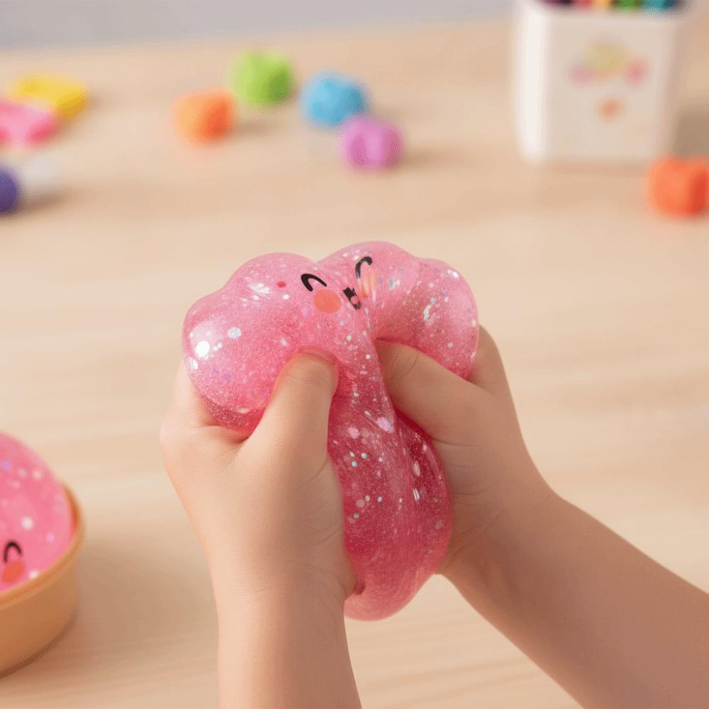 Soft Dumplings Squeeze Toy Glitter Anti-stress Squeeze For Stress Anxiety Relief